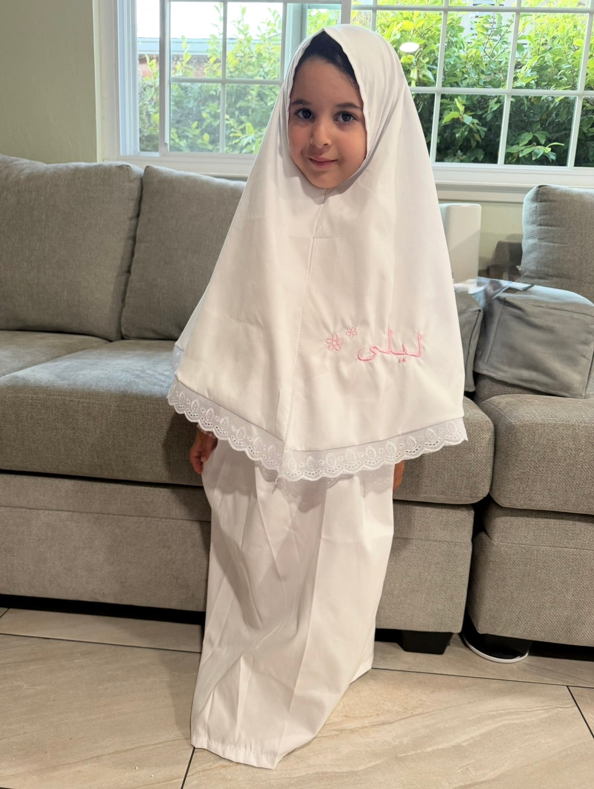 Custom Embroidered Prayer Outfit يانس