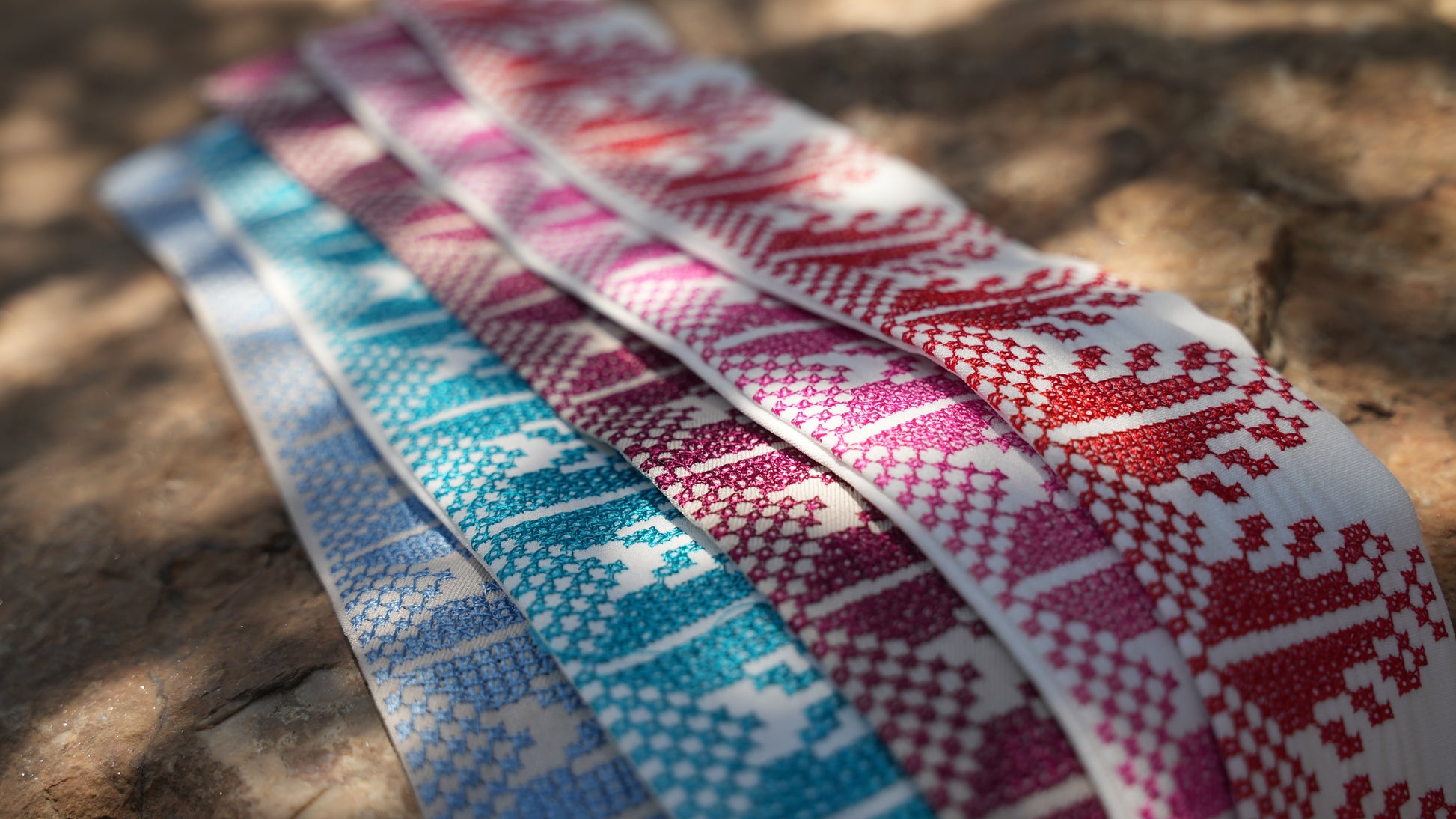 White Khirka with 5 Interchangeable Tatreez Colors