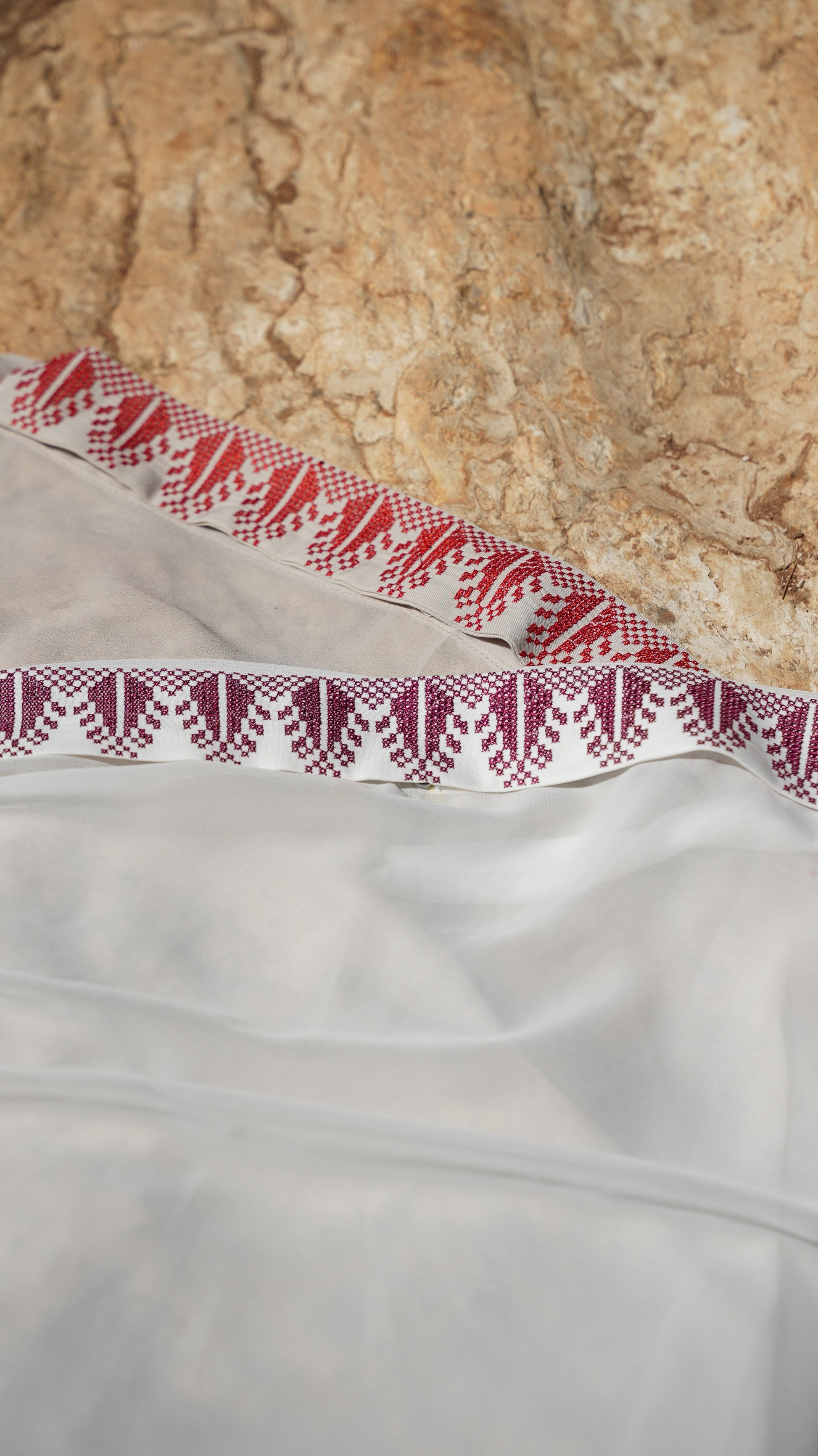 Beige Khirka with 5 Interchangeable Colors